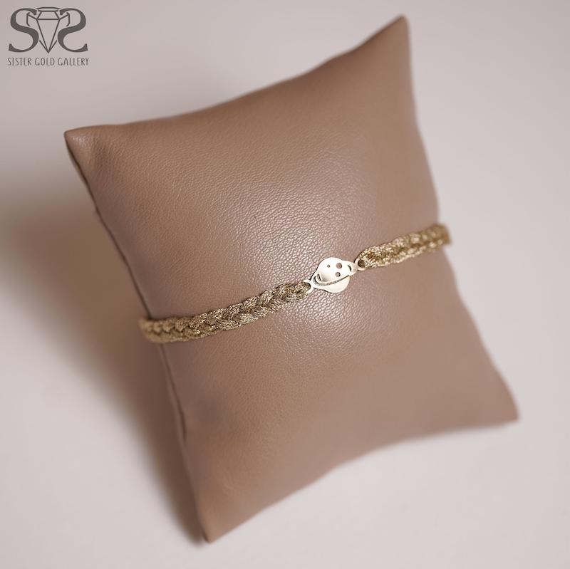 دستبند زنانه طلا ۱۸ عیار دستبند طلا زحل کد s-2401 گالری طلا سیستر