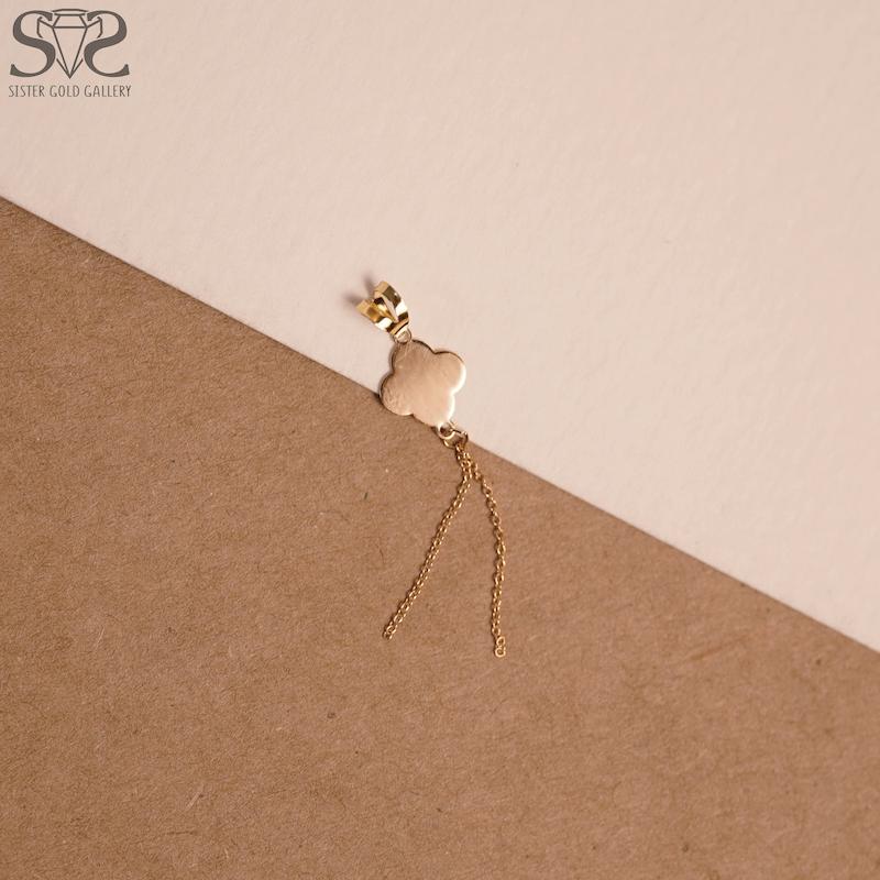 آویز زنانه طلا ۱۸ عیار پلاک طلا ونکلیف آویز کد s-2319 گالری طلا سیستر