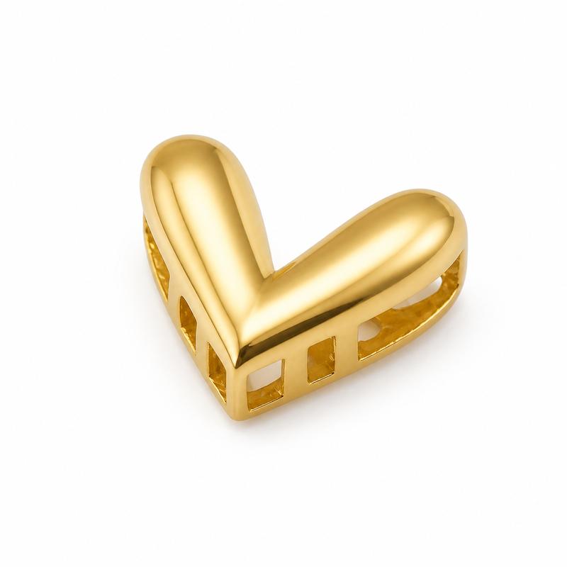 آویز زنانه طلا ۱۸ عیار آویز سه بعدی قلب خرگوشی گالری طلای دایانا