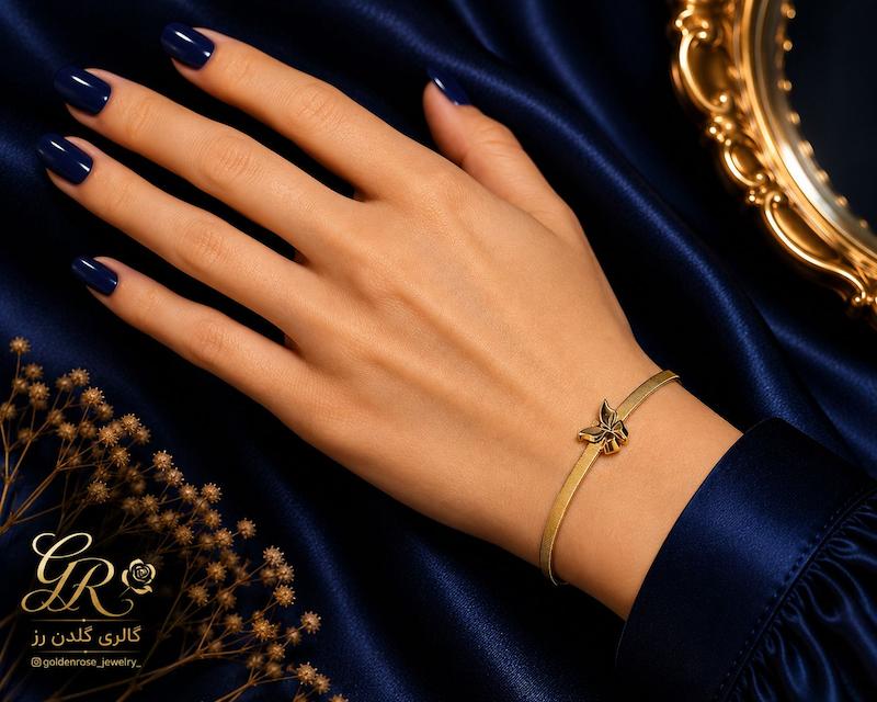 بنگل زنانه طلا ۱۸ عیار مارکو گالری گلدن رز