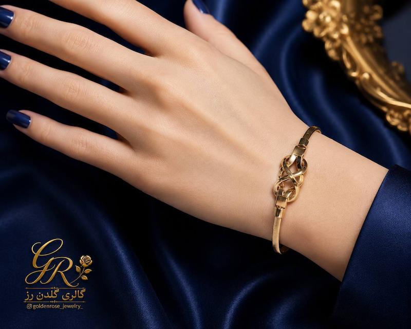 بنگل زنانه طلا ۱۸ عیار مارکو گالری گلدن رز