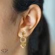 گوشواره زنانه طلا ۱۸ عیار گوشواره طلا گوی قلب کد s-2577 گالری طلا سیستر