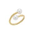 انگشتر زنانه طلا ۱۸ عیار انگشتر مینیمال ساحل گالری طلای دانژه
