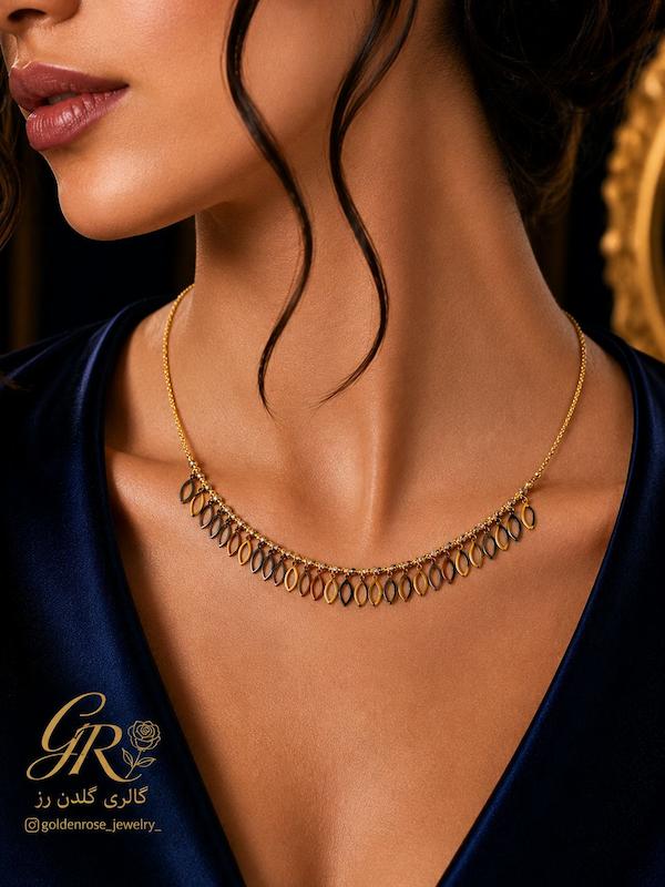 زنانه طلا ۱۸ عیار طوق گالری گلدن رز