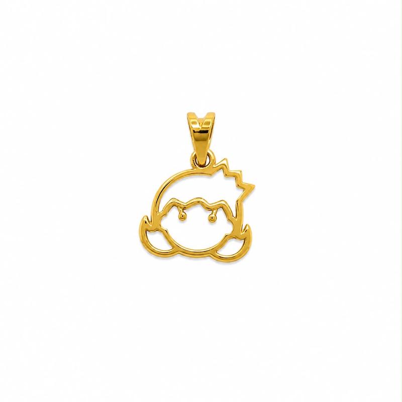 آویز بچگانه طلا ۱۸ عیار پلاک بچگانه گالری طلای تاج
