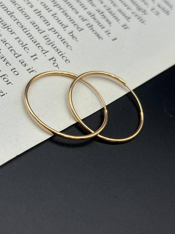 گوشواره زنانه طلا ۱۸ عیار گوشواره حلقه ای طلای کالین