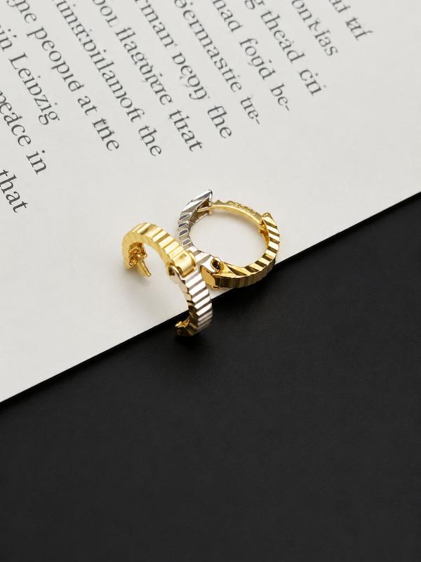 گوشواره زنانه طلا ۱۸ عیار گوشواره حلقه ای طلای کالین