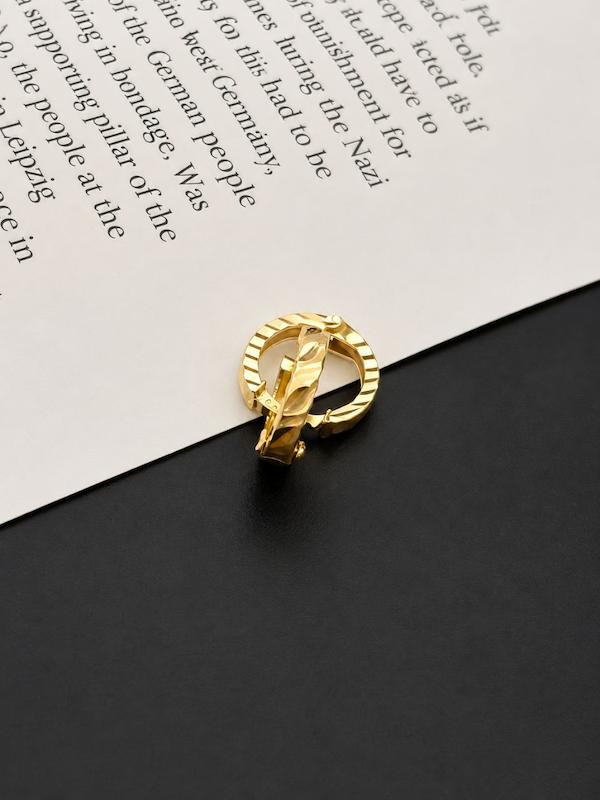 گوشواره زنانه طلا ۱۸ عیار گوشواره حلقه ای طلای کالین
