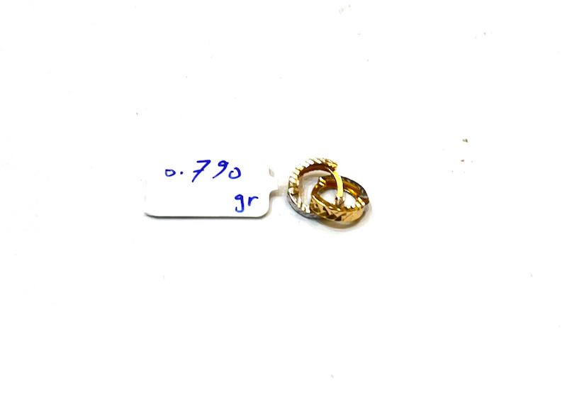 گوشواره زنانه طلا ۱۸ عیار E177 گوشواره حلقه ایی آهوریس