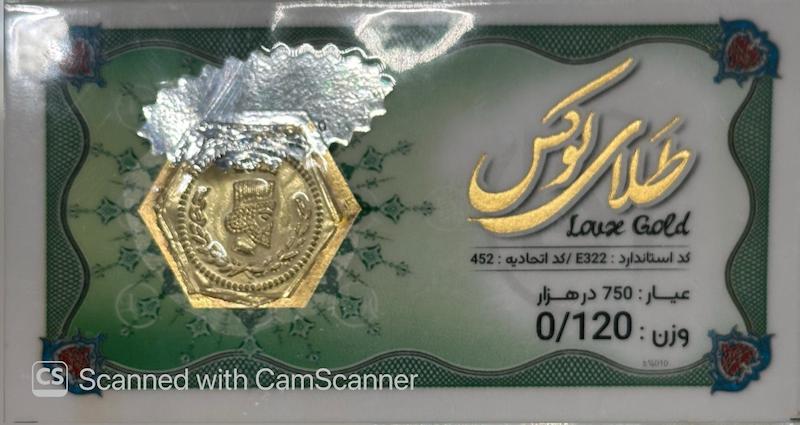 سکه مردانه طلا ۱۸ عیار سکه پارسیان۱۲۰سوت جواهری امیری