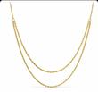 زنجیر زنانه طلا ۱۸ عیار طنابی دورج گالری طلای سنجاقک