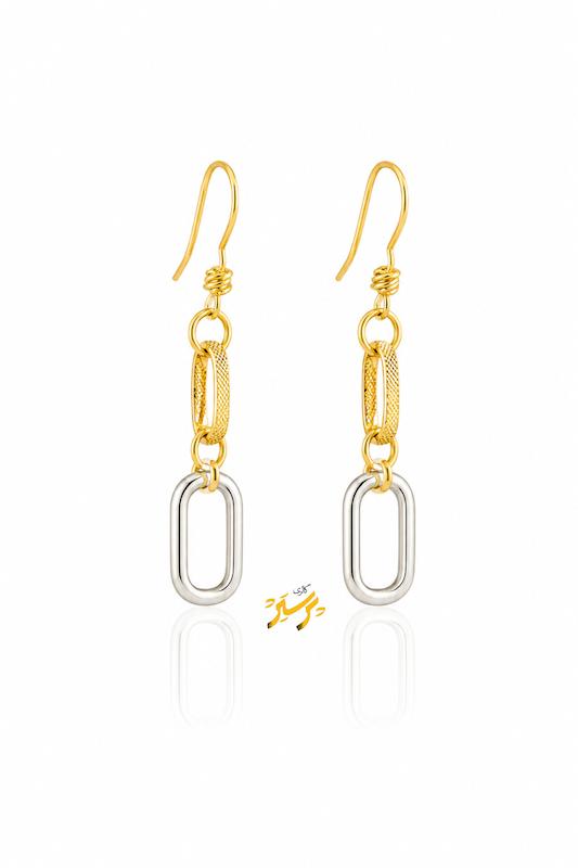 گوشواره زنانه طلا ۱۸ عیار دیانا گالری طلای پرستیژ