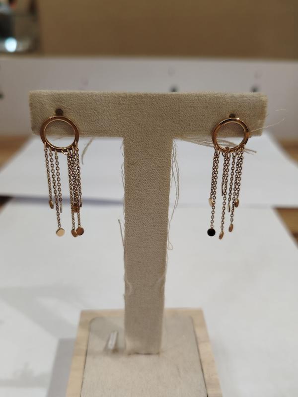 گوشواره زنانه طلا ۱۸ عیار گوشواره سرابه ای گالری ماطلا