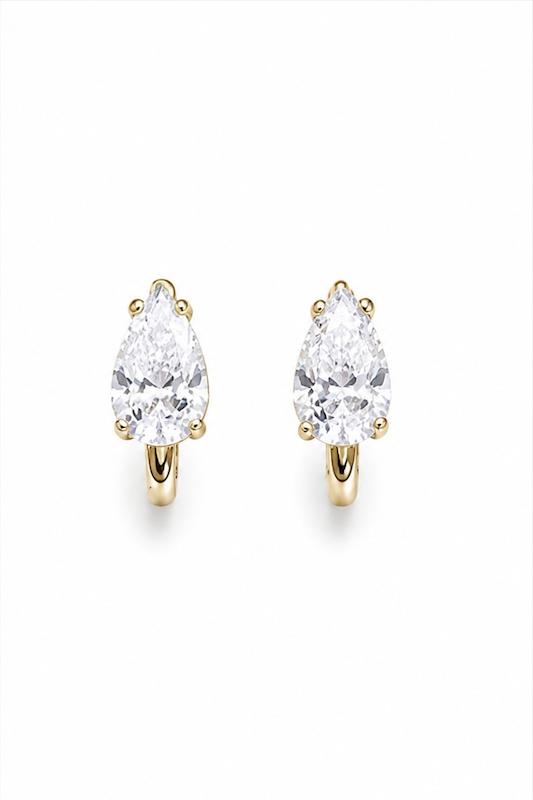 گوشواره زنانه طلا ۱۸ عیار گوشواره دراپ گالری طلای آوات