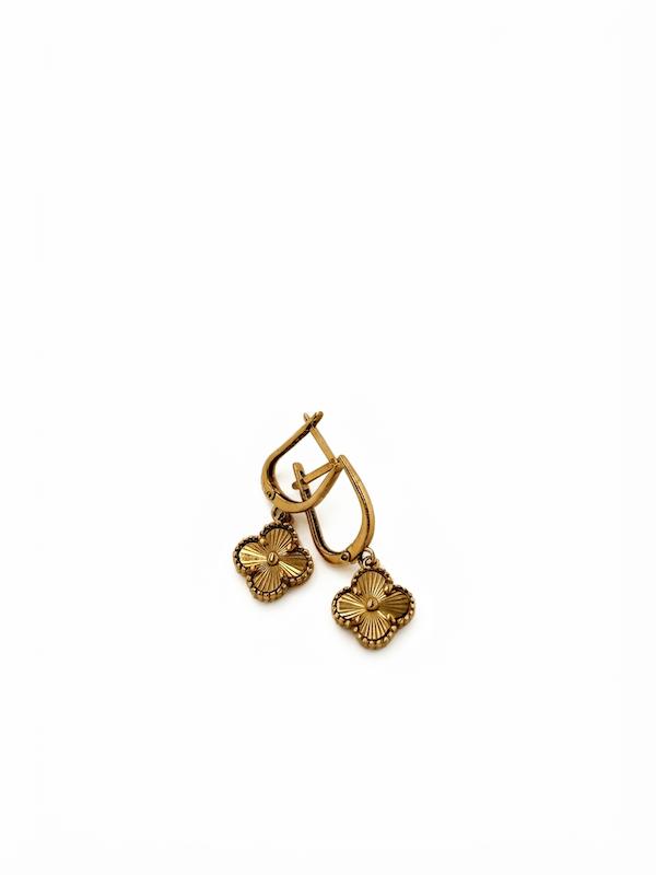 گوشواره طلا ۱۸ عیار گوشواره ونکلیف (بدون اجرت) گالری طلای رز