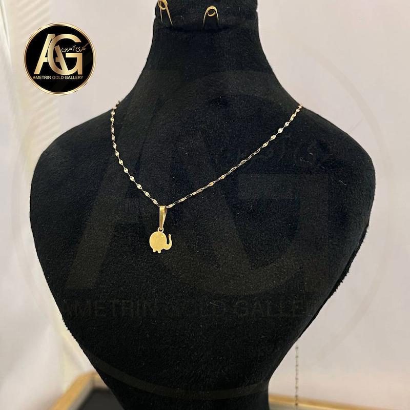 گردنبند زنانه طلا ۱۸ عیار گردنبند استار فیلی گالری آمترین