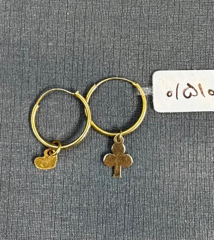 گوشواره طلا ۱۸ عیار حلقه ای گالری طلا و جواهرات بهروان