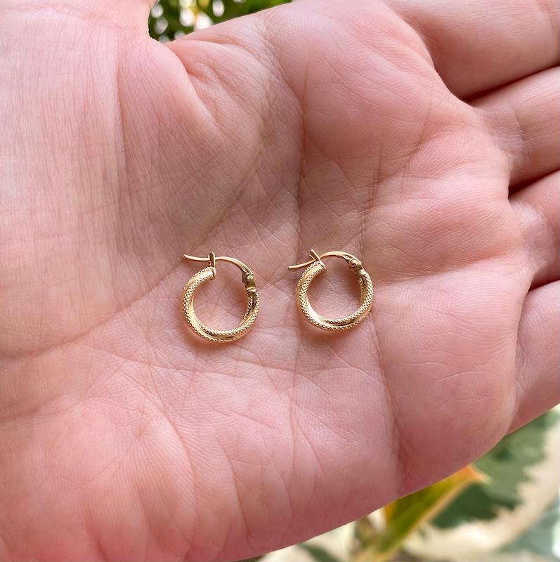 گوشواره زنانه طلا ۱۸ عیار لوکس کلیپسی VoGa GOLD