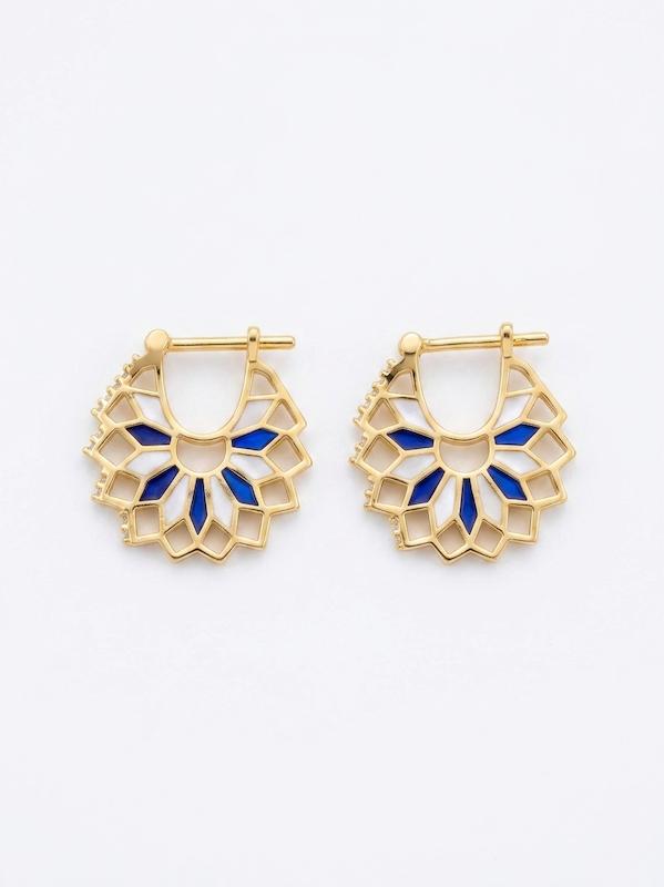 گوشواره طلا ۱۸ عیار گوشواره لوکس (بدون اجرت) گالری طلای رز