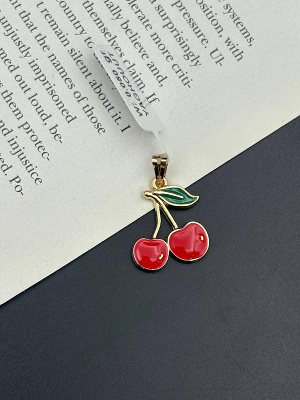 آویز زنانه طلا ۱۸ عیار پلاک گیلاس طلای کالین