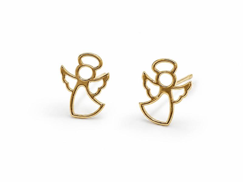 گوشواره طلا ۱۸ عیار میخی فرشته گالری اورس گلد
