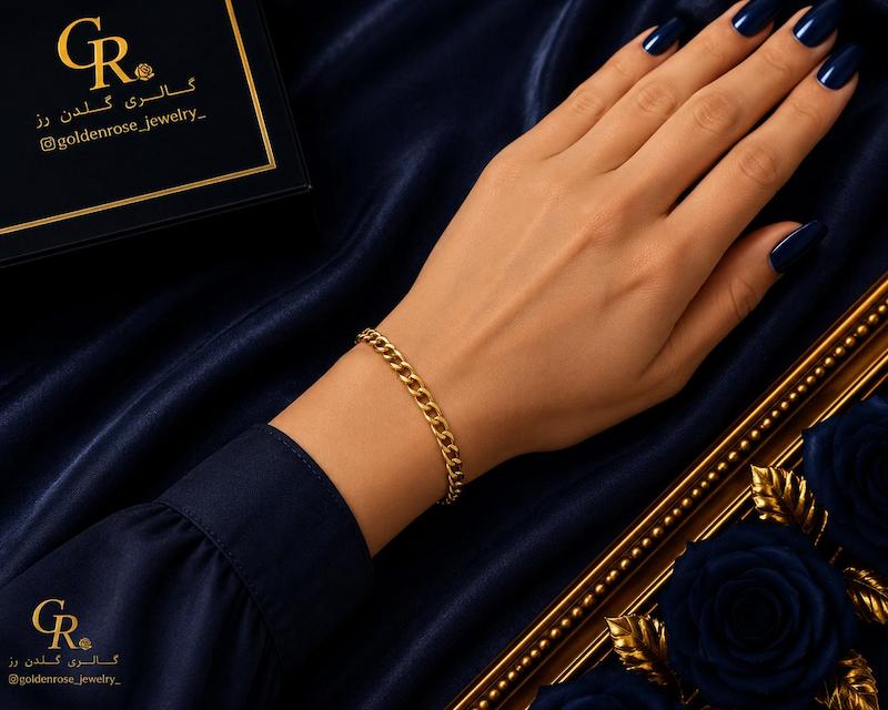 دستبند زنانه طلا ۱۸ عیار کارتیر گالری گلدن رز