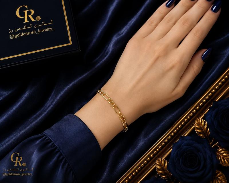 دستبند زنانه طلا ۱۸ عیار کارتیر گالری گلدن رز