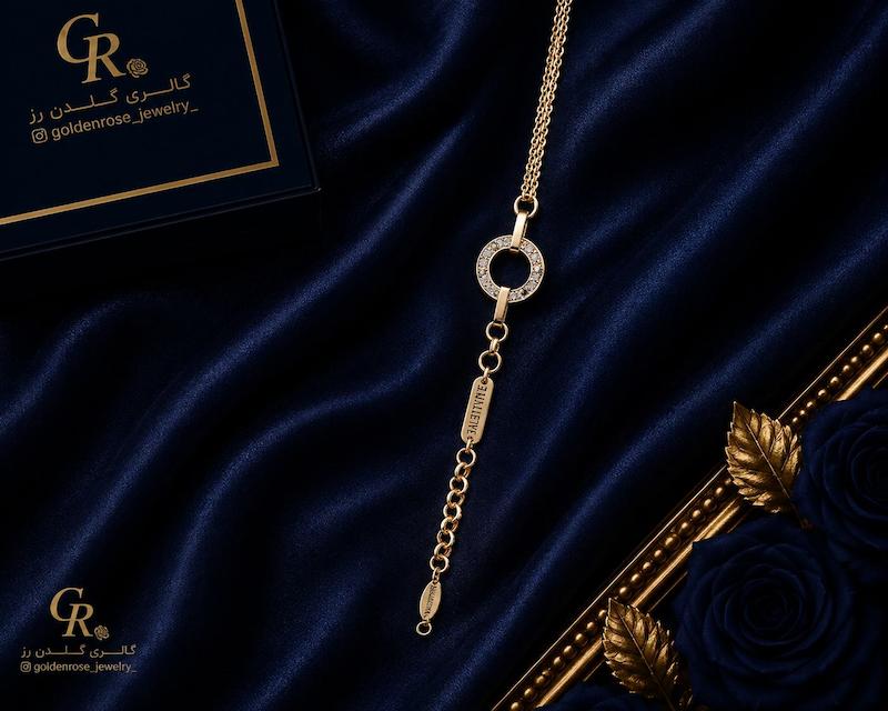 دستبند زنانه طلا ۱۸ عیار لومیر گالری گلدن رز