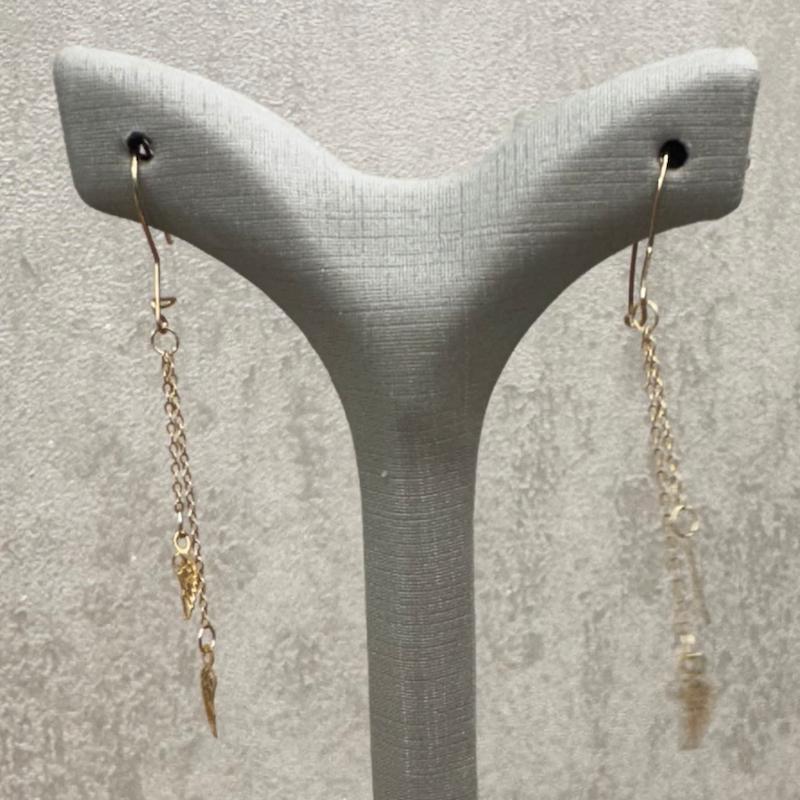 گوشواره طلا ۱۸ عیار گوشواره گالری طلای بهروان