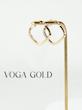 گوشواره زنانه طلا ۱۸ عیار کلیپسی مربعی VoGa GOLD