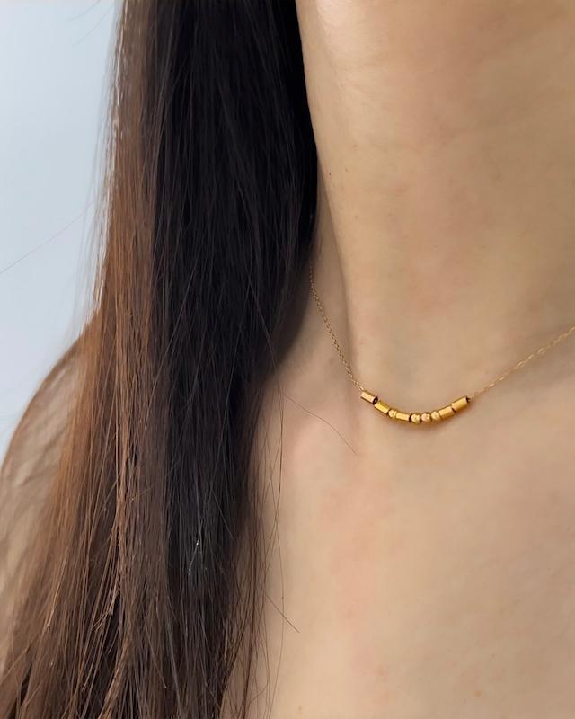 گردنبند زنانه طلا ۱۸ عیار مریم با کد مورس گژک گلد گالری