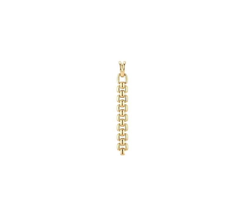 آویز زنانه طلا ۱۸ عیار P369 گوی بافت آهوریس