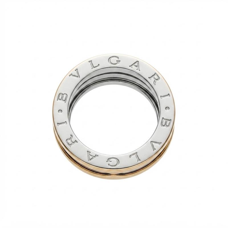 آویز زنانه طلا ۱۸ عیار آویز و انگشتر بلوگاری BVLGARI کم اجرت زرگریه