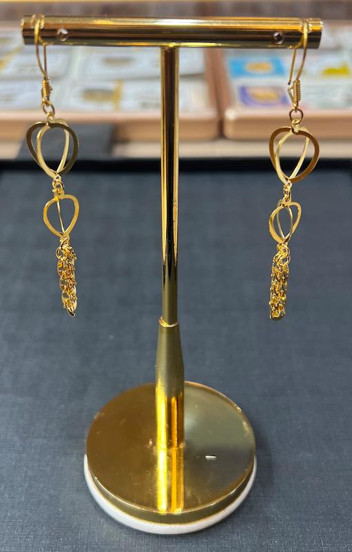 گوشواره طلا ۱۸ عیار گوشواره گالری طلای تاج