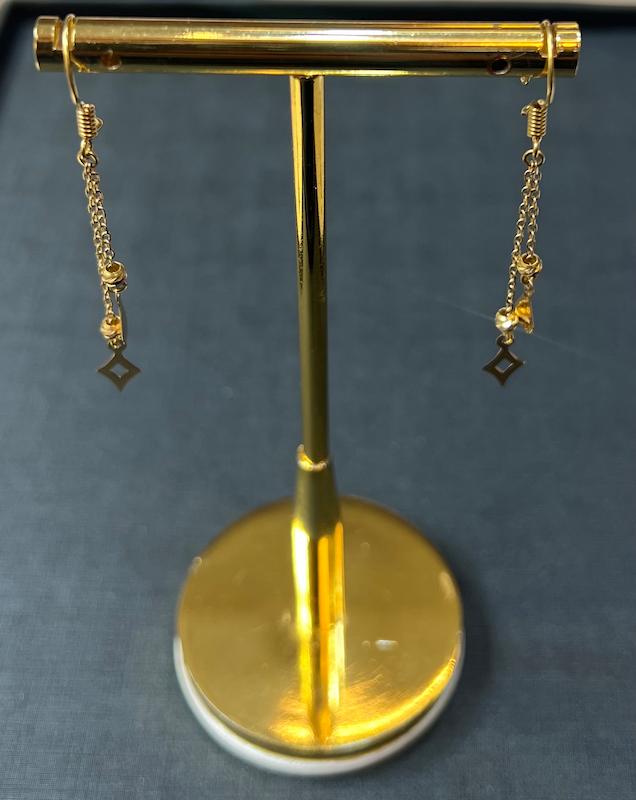 گوشواره طلا ۱۸ عیار گوشواره گالری طلای تاج