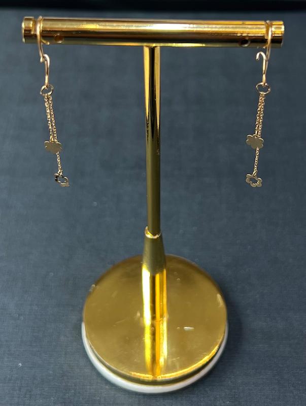 گوشواره طلا ۱۸ عیار گوشواره گالری طلای تاج