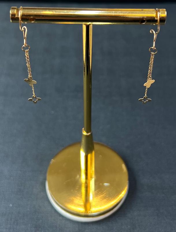گوشواره طلا ۱۸ عیار گوشواره گالری طلای تاج