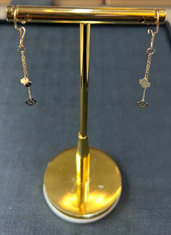 گوشواره طلا ۱۸ عیار گوشواره گالری طلای تاج