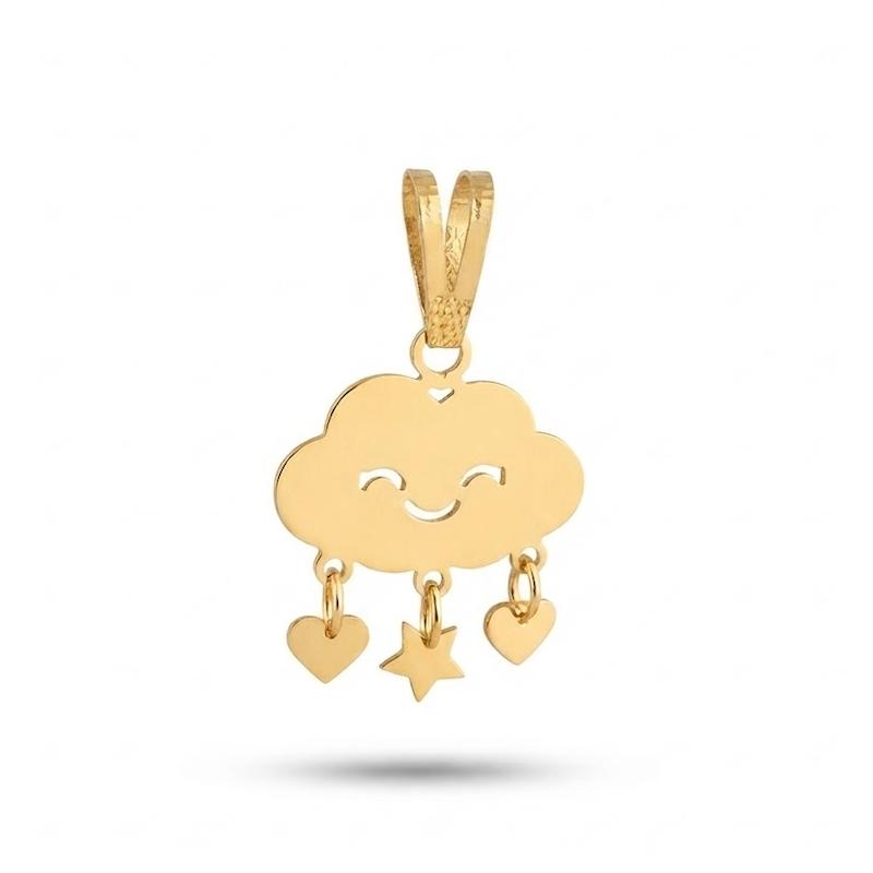آویز طلا ۱۸ عیار ابر گالری طلای بهروان