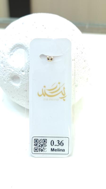 آویز زنانه طلا ۱۸ عیار طرح گل سبک و نما دار گالری طلا وزیری