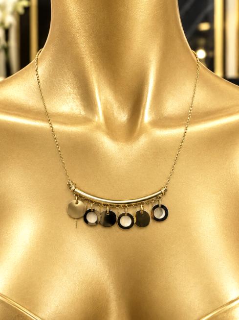گردنبند طلا ۱۸ عیار گردنبند اماراتی لوکس 366 گالری نیک گلد