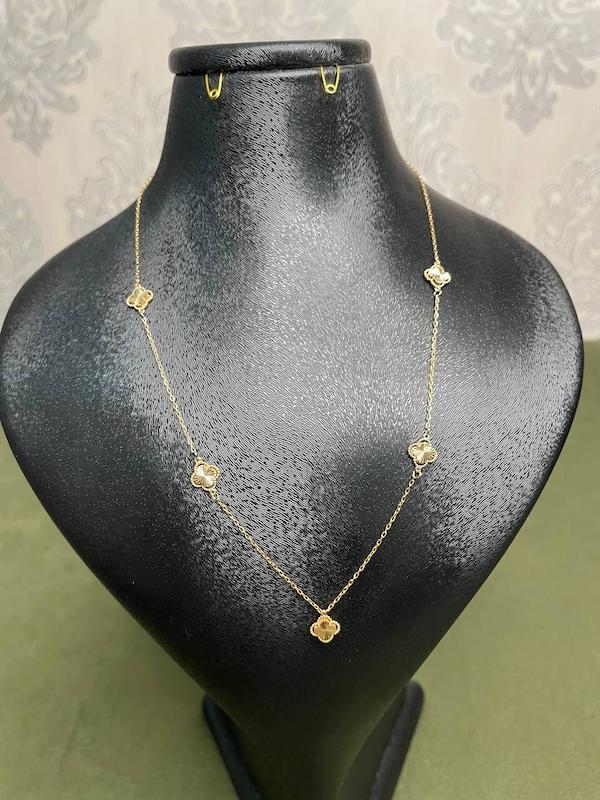 گردنبند زنانه طلا ۱۸ عیار گردنبند ونکلیف مینیمال noorgold_گالری طلا نور