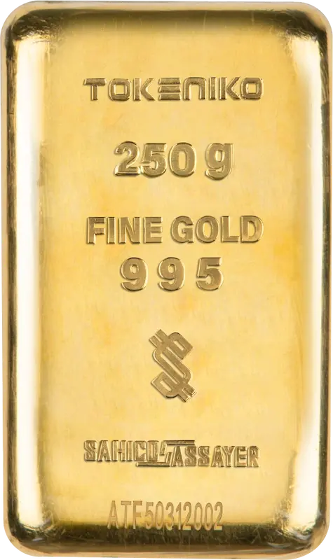 شمش طلا 24 عیار مدل توکنیکو کد T250