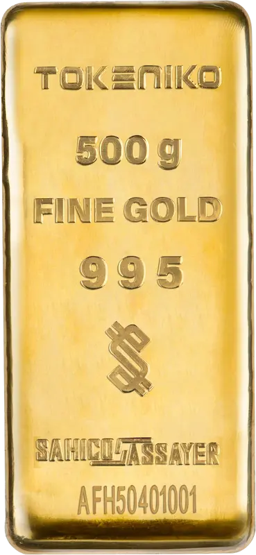 شمش طلا 24 عیار مدل توکنیکو کد T500