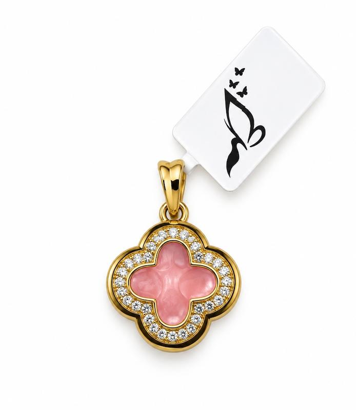 آویز زنانه طلا ۱۸ عیار آویز ونکلیف ( الهه گلد ) گالری الهه گلد
