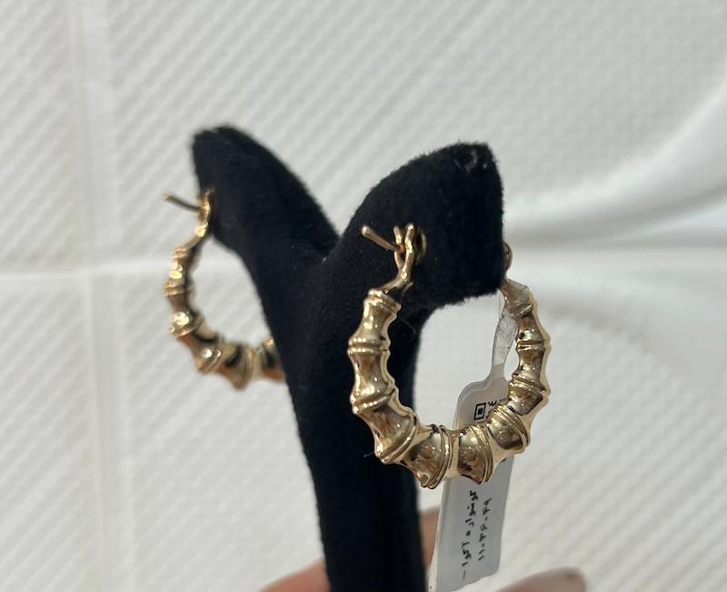 گوشواره طلا ۱۸ عیار گوشواره اکوا گالری بابل طلا