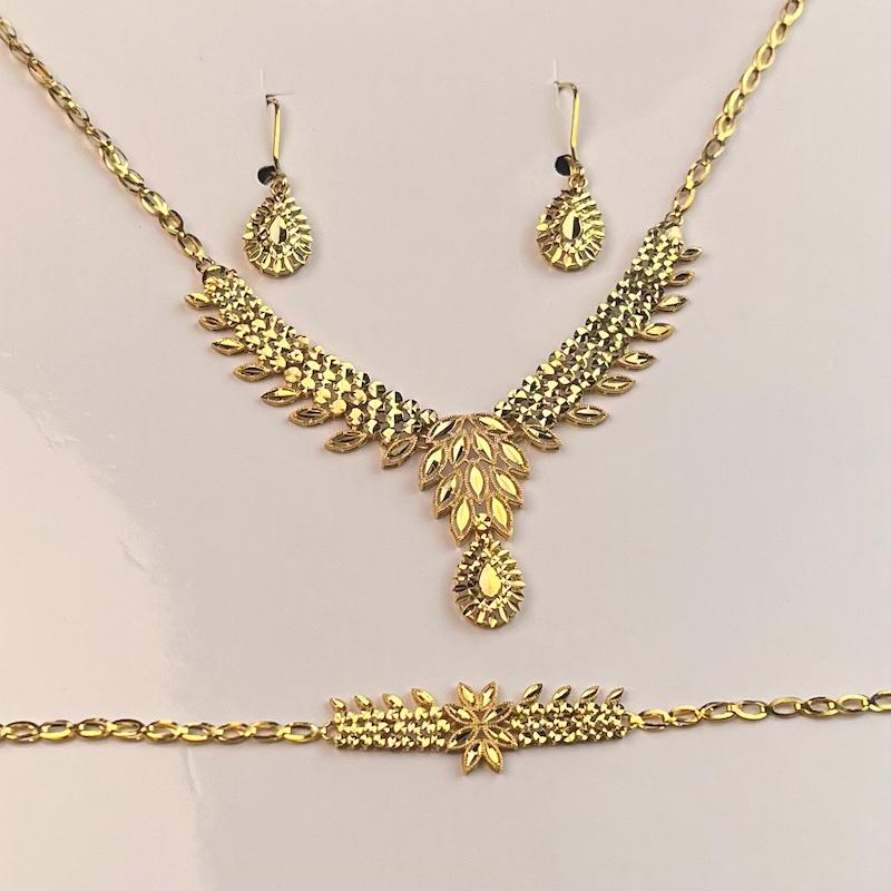 سرویس طلا ۱۸ عیار رز کد 3 مندی گلد