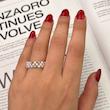 انگشتر طلا ۱۸ عیار اسلاین شلخور کد 23 مندی گلد