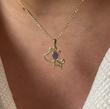 آویز طلا ۱۸ عیار سگ میناکاری مندی گلد