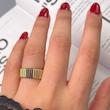 انگشتر طلا ۱۸ عیار آرگین سنگخور کد 24 مندی گلد
